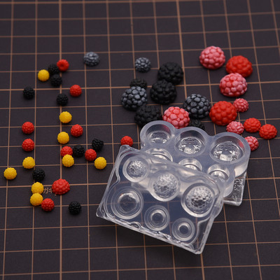 微缩树莓蓝莓diy硅胶模具 仿真食玩蓝莓迷你原创粘土软陶硅胶模具