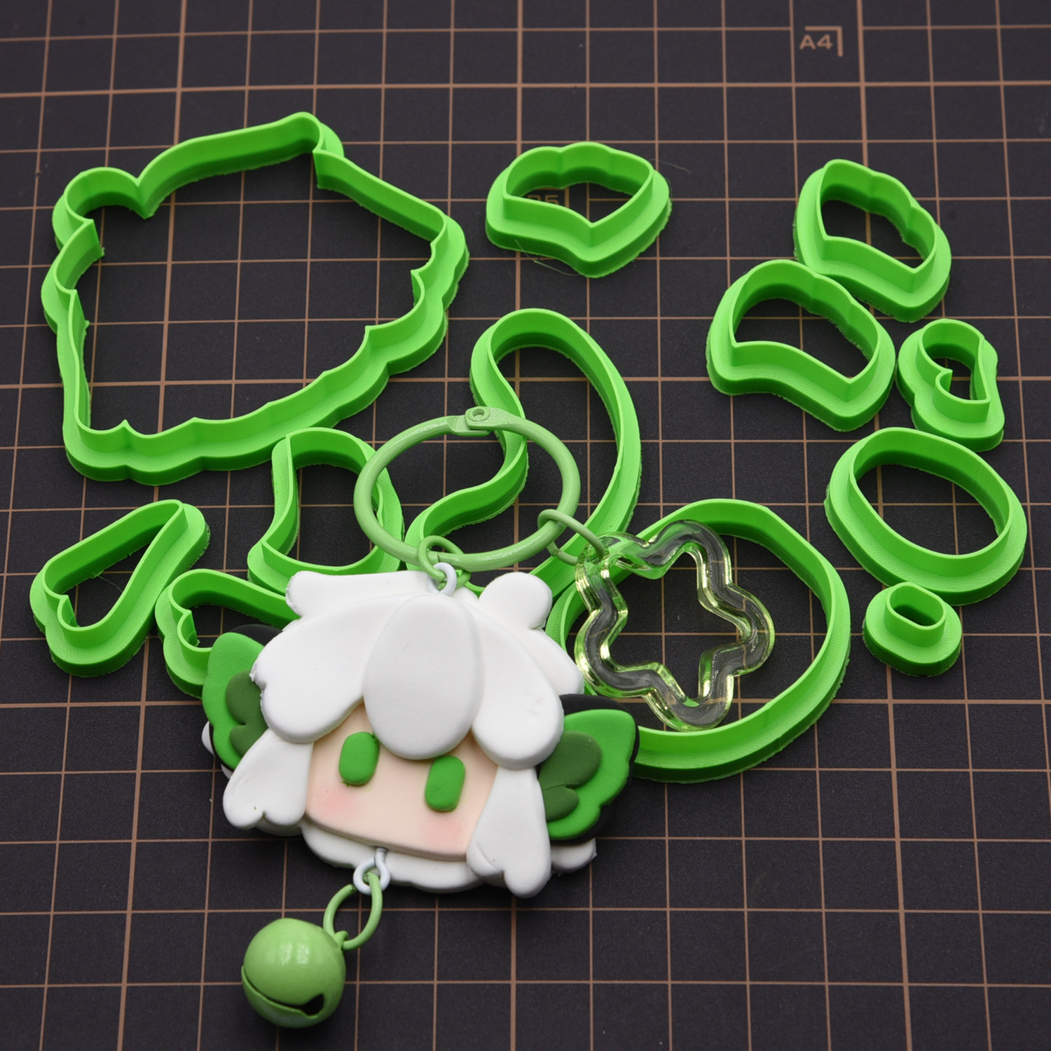 超轻黏土卡通罗小黑Q版切模具 石塑粘土迷你切模diy手作切模工具