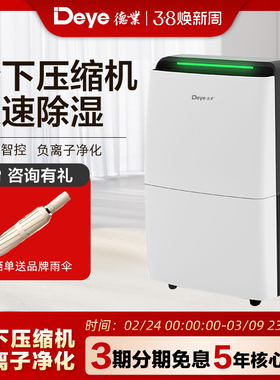 德业（Deye）除湿机抽湿机APP净化轻音家用地下室除湿器DYD-X20A3
