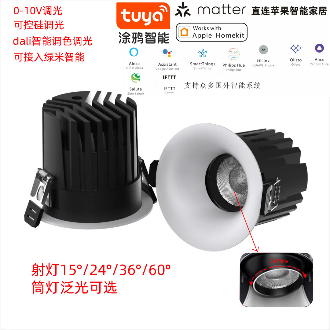 涂鸦0-10V可控硅双色温灯调光