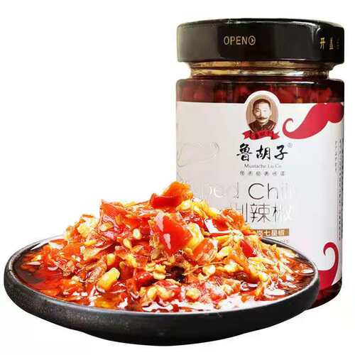 鲁胡子湖南常德特产188g剁辣椒