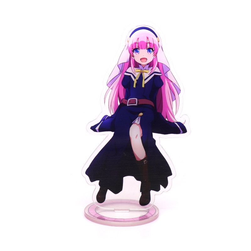 动漫周边立牌 成神之日 佐藤雏伊座并杏子空夹层双面亚克力摆件台