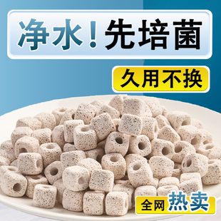 鱼缸专用高端过滤材料小饼干纳米陶瓷环原矿生化培菌过滤滤材水族