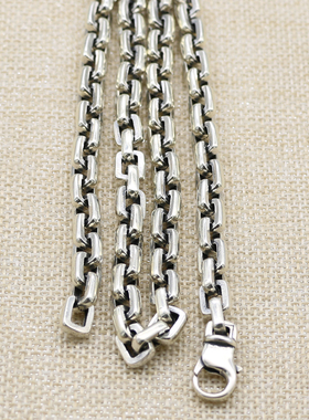 纯银复古太角链吊坠