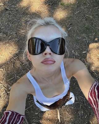 y2kslut外贸ins欧美高级感时髦个性前卫遮阳太阳镜墨镜女