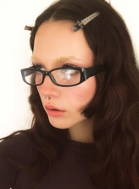 y2kslut欧美ins个性小众时髦辣妹豹纹框防蓝光凹造型无度数平光镜