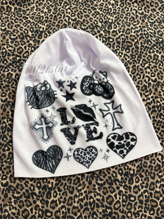 流行嘻哈包头帽冷帽 y2kslut原创自制街头涂鸦辣妹原宿小众个性