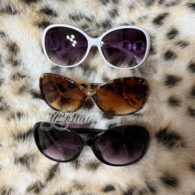 Circle framed vintage 2000s y2k style sunglasses 复古太阳镜