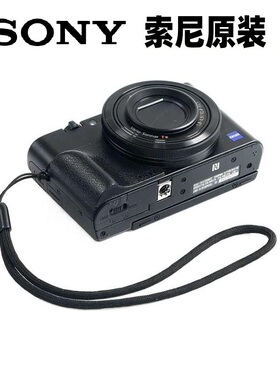 索尼相机手绳手腕带RX100M7 m6黑卡7 zv1 zv1f zv1m2 wx830 原装