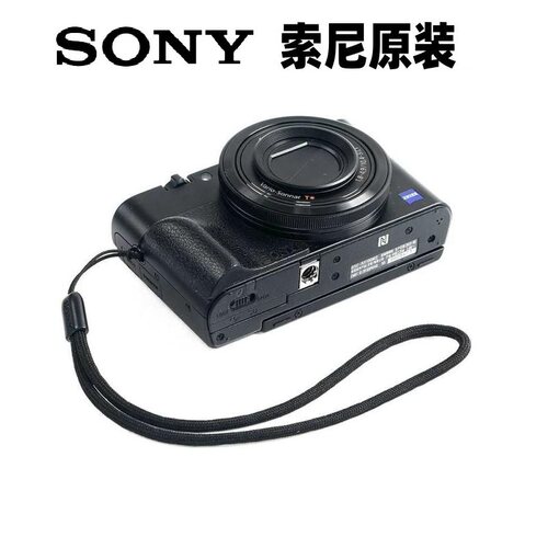 索尼相机手绳手腕带RX100M7 m6黑卡7 zv1 zv1f zv1m2 wx830 原装