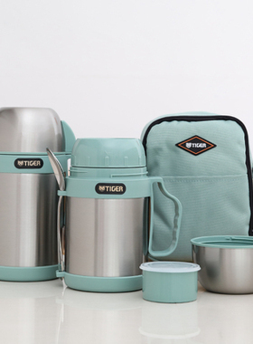 Tiger虎牌保温桶粥汤焖烧罐男女上班便携提锅带手柄饭盒MCW-P09C