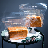 450克吐司包装 袋烘焙透明250克拉链袋食品袋蛋糕袋手撕面包自封袋