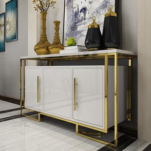 北欧轻奢后现代简约餐边柜玄关柜客厅储物柜子多功能茶水备餐厅柜