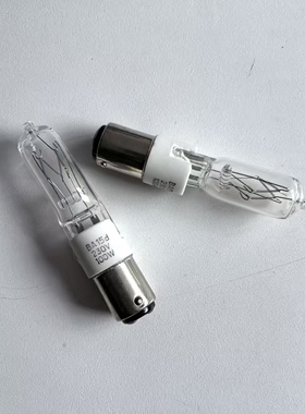 JD BA15D两触点230V100W150W透明磨砂钨丝光源灯泡
