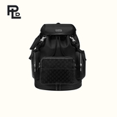 保兰德PLD头层牛皮真皮书包老花大容量电脑包复古旅行双肩包