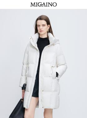 曼娅奴女装秋冬新款高级感90白鸭绒保暖羽绒外套MP42IC032