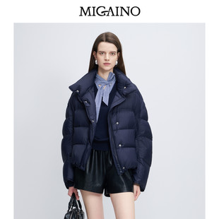 90白鸭绒保暖羽绒服MP42IA019 休闲时尚 曼娅奴女装 秋冬新款