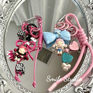 潮玩SP泡泡包挂创意手工串珠手机链提留甜豆挂件钥匙扣少女拉布布