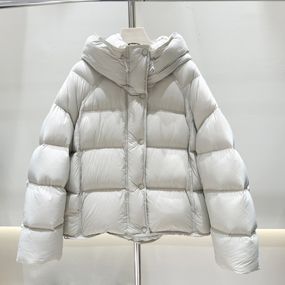 90白鸭绒泡芙羽绒服女短款小个子