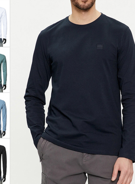 Hugo Boss 橙标 男士时尚休闲简约圆领长袖T恤 50512111 10242631