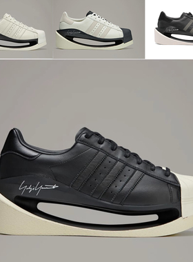 Y-3 Y3 正品 男士潮牌真皮圆头系带镂空底减震休闲运动鞋 IG4105