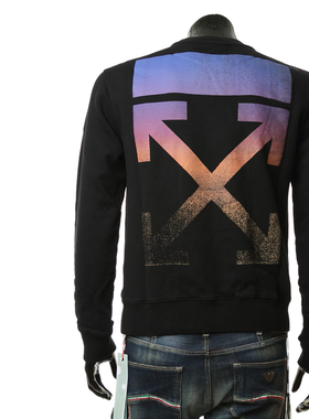 off-white 潮牌箭头 男士休闲时尚圆领套头卫衣 OMBA025F21FLE006