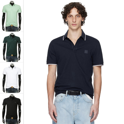 BOSS男士修身短袖POLO衫