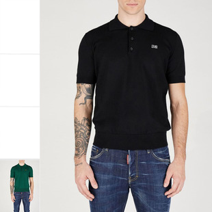 修身 男士 D2次方 D13018 POLO衫 S74HA1452 弹力针织短袖 DSQUARED2