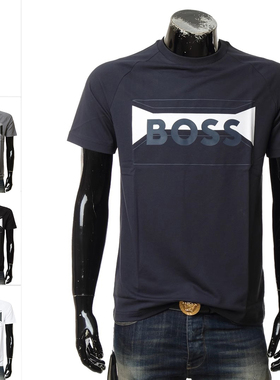 Hugo Boss 绿标 正品 男士LOGO时尚潮牌短袖T恤50514527 10259641
