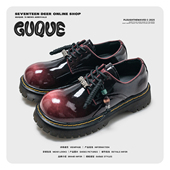 古雀Guque大头厚底德比鞋 乐福马丁增高单鞋 女2025新款 英伦小皮鞋