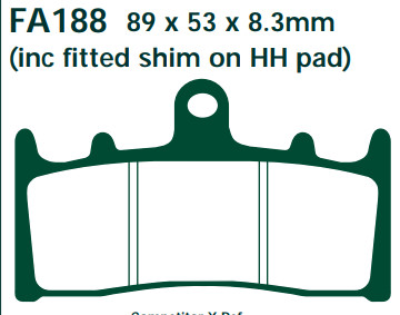 GSXR/TL/750/1000/1100 GSX1300/1400 GS/GSF1200 VZ1600前刹车片