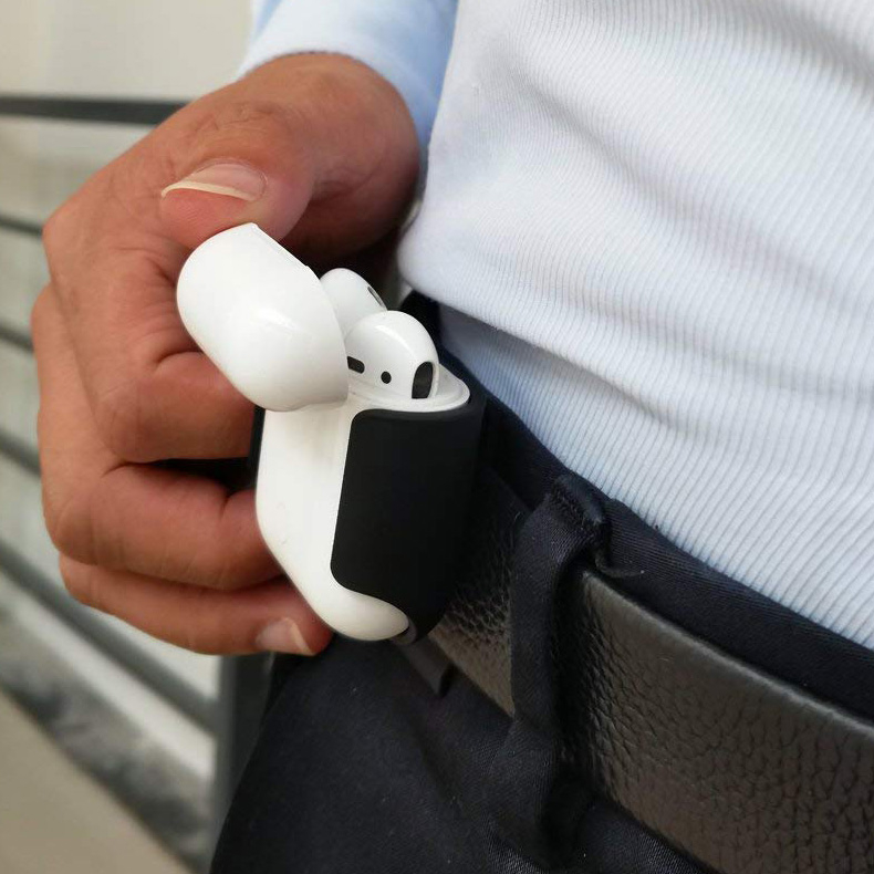 适用苹果AirPods3 Pro2 1/2 代皮带挂扣bb机耳机套腰便携BP机腰包 3C数码配件 耳机保护套 原图主图