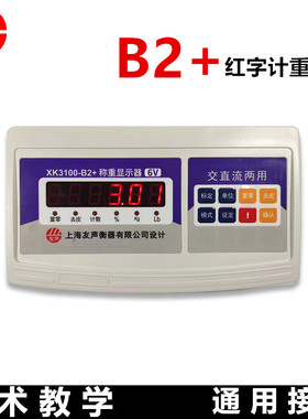 上海友声XK3100-B2+机改电称重显示器计重计数计价TCS电子秤YCS