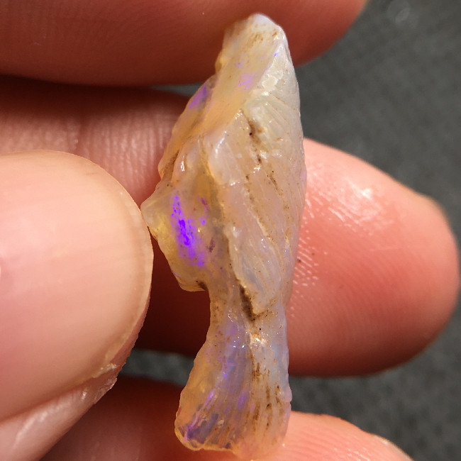 天然欧泊/黑欧泊/澳宝原石原料/粗磨石/练手料diy学习矿标6.19ct