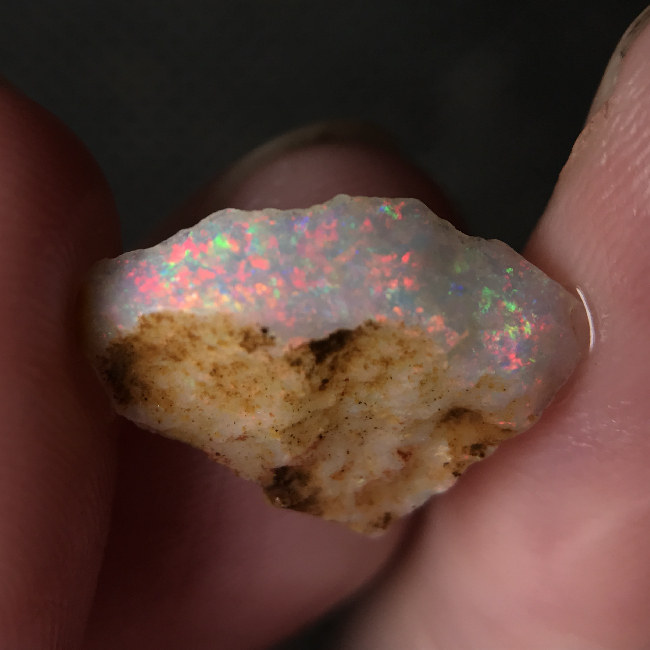 厂家天然欧泊澳宝原石原料/粗磨石/DIY练手料10.5*13*3.5MM 2.3ct