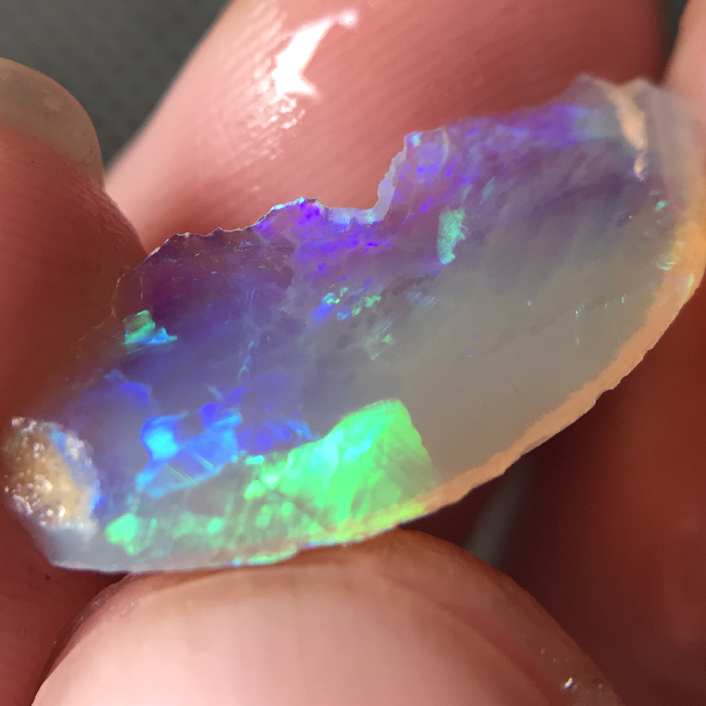 厂家天然欧泊澳宝原石原料/粗磨石/DIY练手料2.4ct