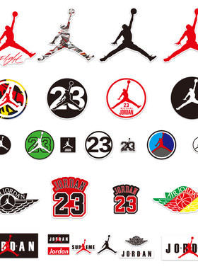 JORDAN乔丹23号潮牌笔记本贴纸