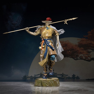 铜师傅铜摆件豹子头林冲铜工艺品家居饰品客厅装饰摆件