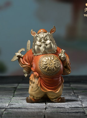 铜师傅全铜摆件钟馗送福