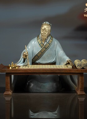 铜师傅春秋战国传奇书房铜摆件