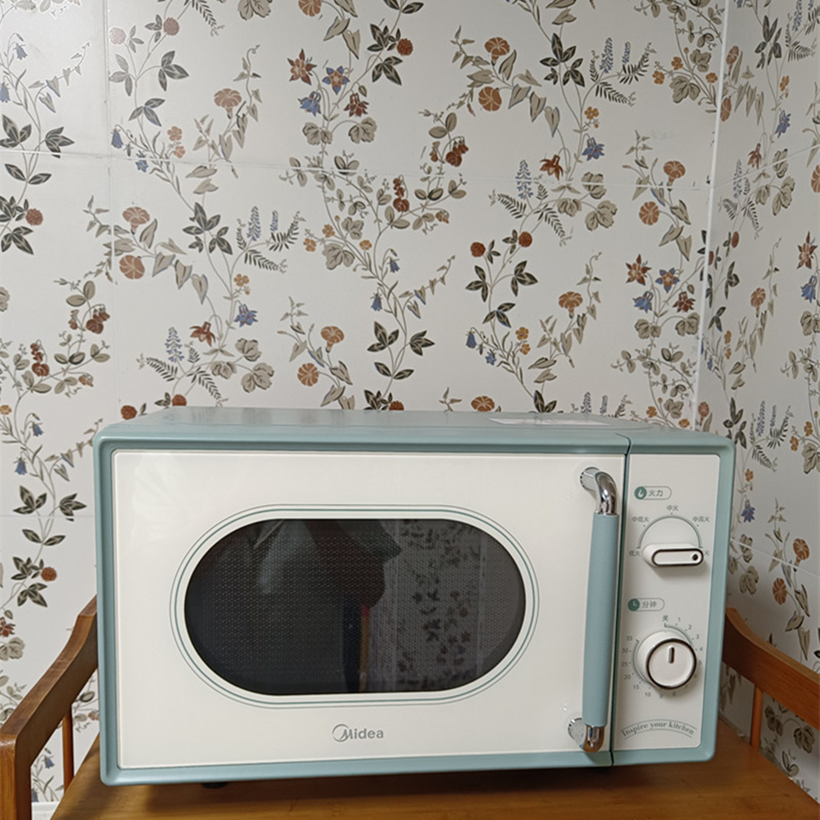 Midea/美的 M1G1小滋味多功能微波炉家用小型平板除菌易清洁复古