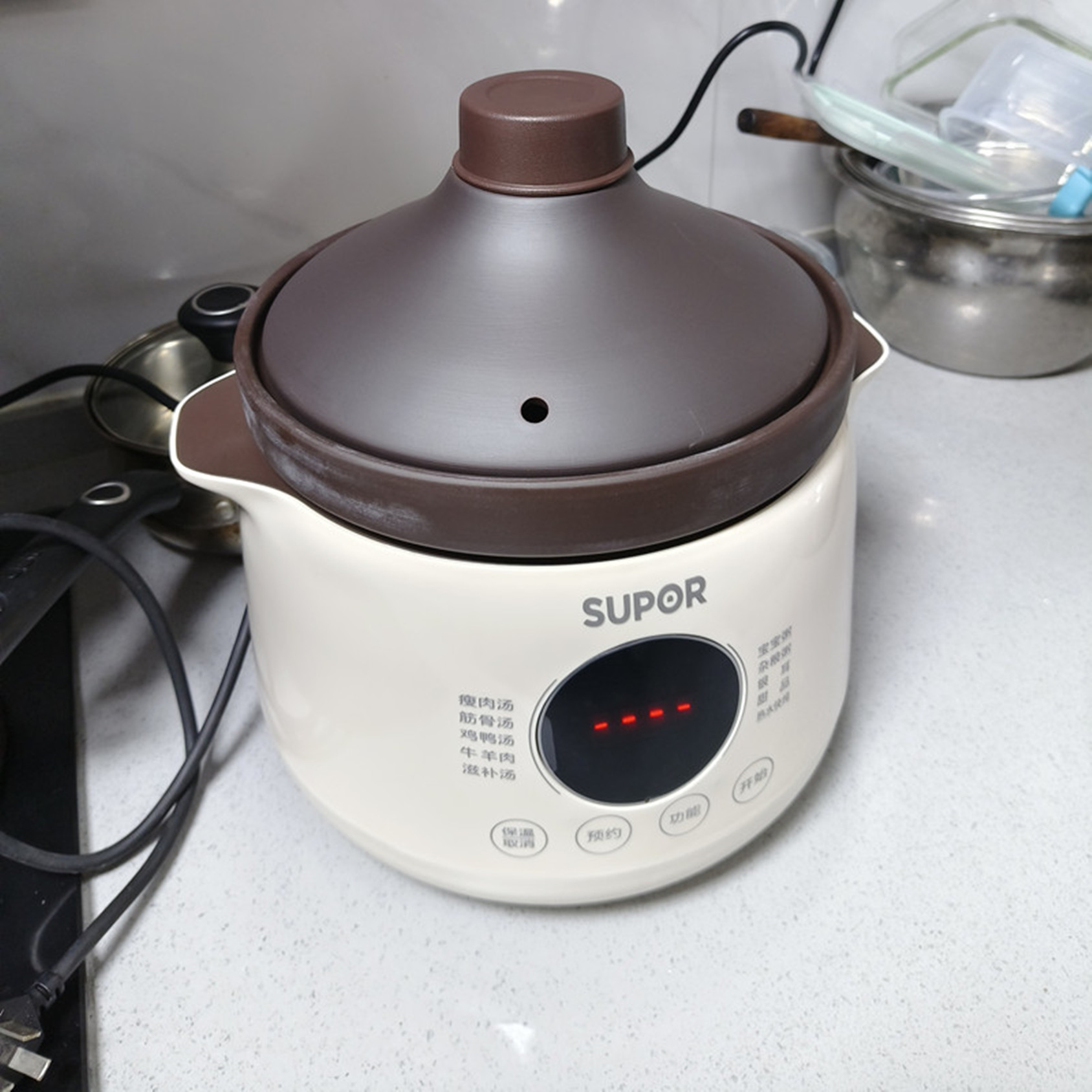 SUPOR/苏泊尔 DG40YC851电炖锅家用紫陶瓷煲汤锅炖汤砂锅炖盅插电