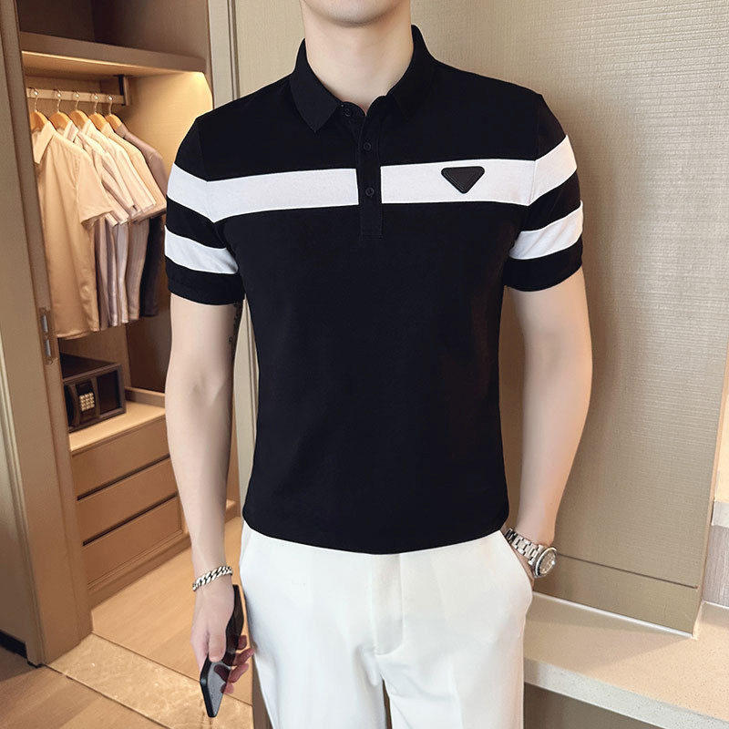 潮男短袖polo衫男士夏季