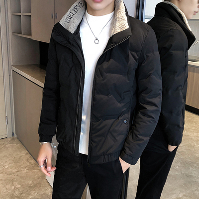 短款轻薄羽绒服男潮牌立领帅气