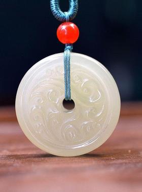 玉阅珠宝男女和田玉天然吊坠