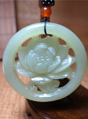 仿古吊坠玉阅珠宝青白玉