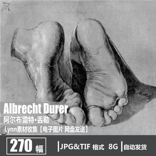 油画 大师素描 版 德国 临摹教学绘画 Durer 画插图 素材图库 丢勒