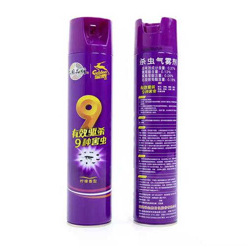 金鹿杀虫剂柠檬香型喷雾剂家用驱杀苍蝇蚊虫蟑螂蚂蚁跳蚤气雾剂