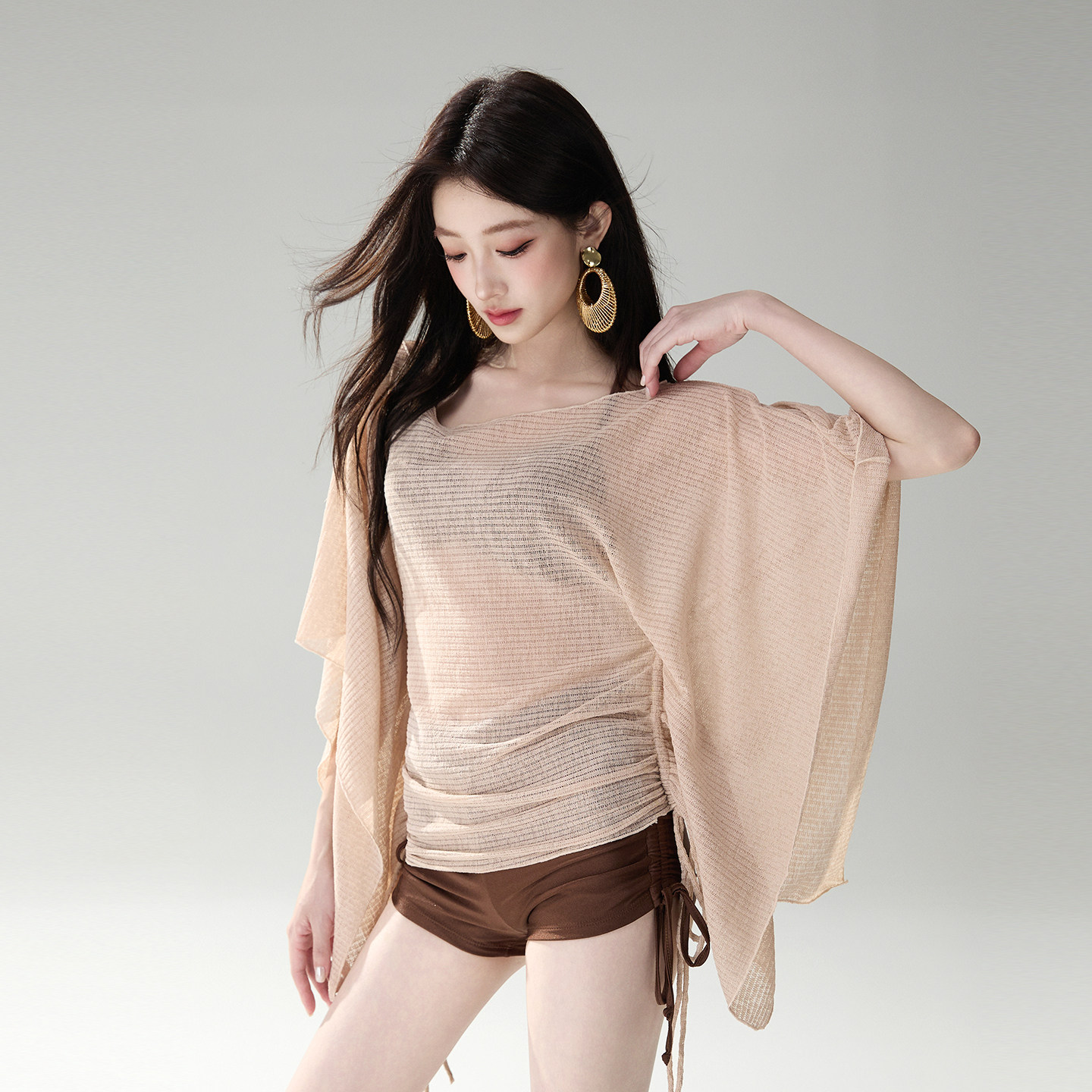 泳衣女成人分体聚拢比基尼三件套