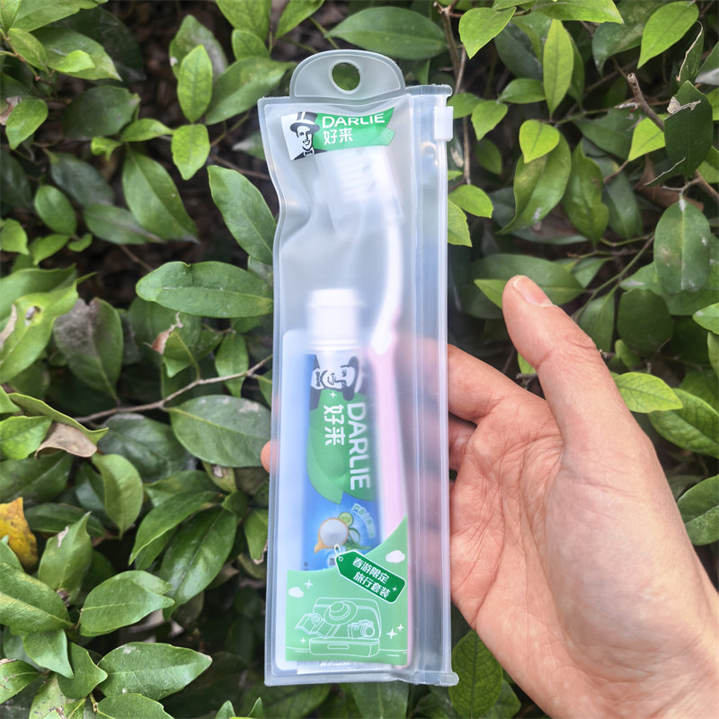 好来牙膏牙刷旅行装双重薄荷50g超白40g酒店度假旅游出差便携带